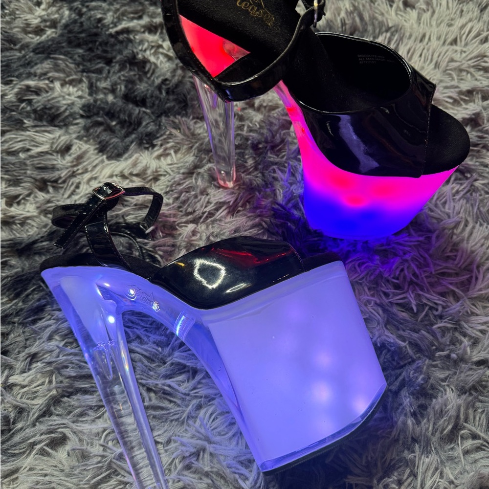 Pleaser Heels Discolite-809 size 9 - Picture 4 of 12
